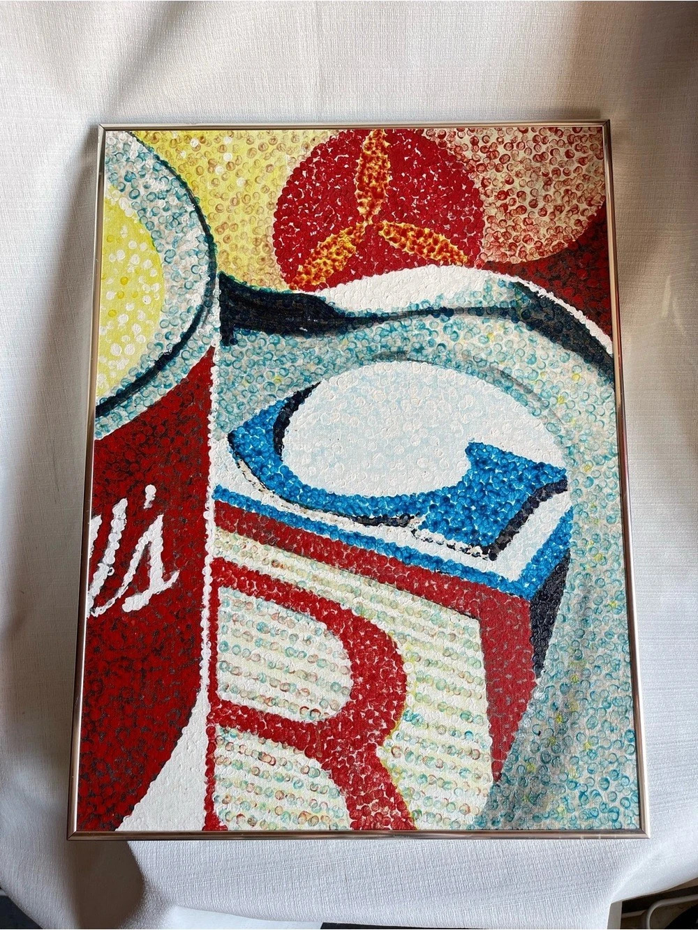 Country Store & Co. framed textile artwork Abstract Framed Textile Artwork
